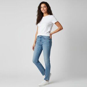Loft Relaxed Skinny Jeans Size 0 Mid Rise Light Wash